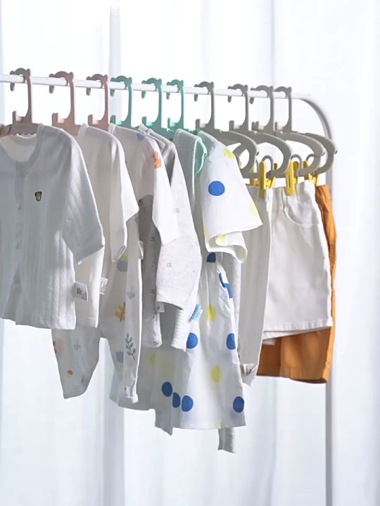 10pcs/set Multifunctional Household Extendable Baby Clothes Hangers