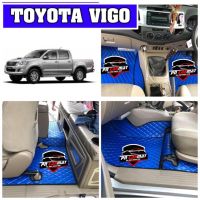 พรมปูพื้นรถยนต์ TOYOTA VIGO (วีโก้)4ประตูและแคป(แถมฟรีแผ่นรองส้นเท้ากันสึกมูลค่า 250-.)