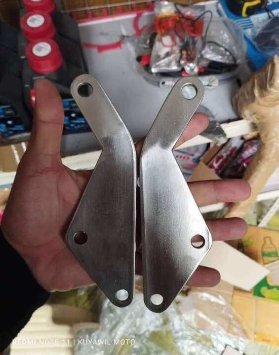 PASSENGER FOOTREST BRACKET STAINLESS FOR WAVE XRM RS125 Lazada PH