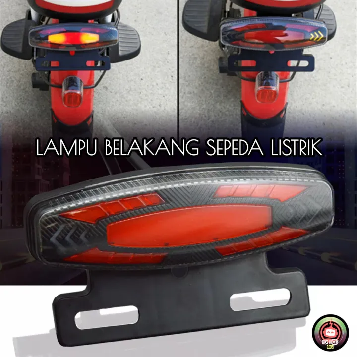 Lampu Belakang Sepeda Listrik V V Universal Back Tail Lamp