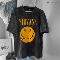 เสื้อวินเทจผ้าฟอกดำ100% ยิ้มNIRVANA?? ขายดีมากๆๆๆๆๆ ใส่แล้วเท่ห์