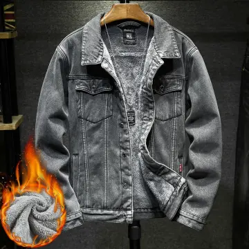Amazon.com: Mens Fleece Jean Jacket Winter Lined Sherpa Denim Jacket Denim  Jacket Men Vintage Sherpa Trucker Jacket Men Plaid : Clothing, Shoes &  Jewelry
