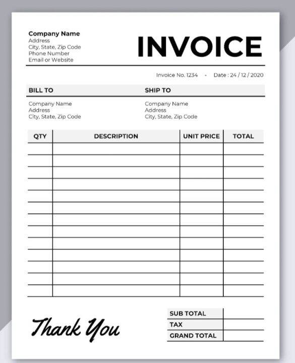 INVOICE Lazada PH