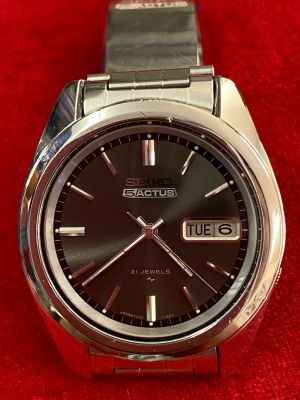 SEIKO5 ACTUS 21 jewels Automatic ตัวเรือนสแตนเลส นาฬิกาผู้ชาย มือสองของแท้