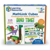 Toy KingdomTH: MathLink Cubes Kindergarten Math Activity Set: Dino Time! ชุด ลูกบาศก์คณิตศาสตร์อนุบาล รุ่นไดโน!( 5ขวบ+)