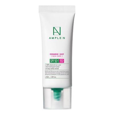 AMPLE : N Ceramide-Shot Barrier Sun Care SPF 50 PA++++ 40ml
จาก COREANA ครีมบำรุงผิวหน้า ส่วนผสมหลักจากเซราไมด์ ช่วยเสริมสร้างเกราะป้องกันผิวด้วยเทคโนโลยี A-GEL (ALPHA GEL) ลดการสูญเสียน้ำในผิว เพิ่มและกักเก็บความชุ่มชื้นได้อย่างมีประสิทธิภาพ