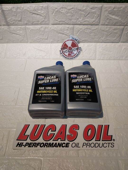 LUCAS MOTORCYCLE OIL 10W40 SCOOTER/ UNDERBONE Lazada PH
