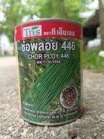 ถั่วฝักยาว ช่อพลอย446 ดก ฝักสีเขียว ยาว50-55ซม.