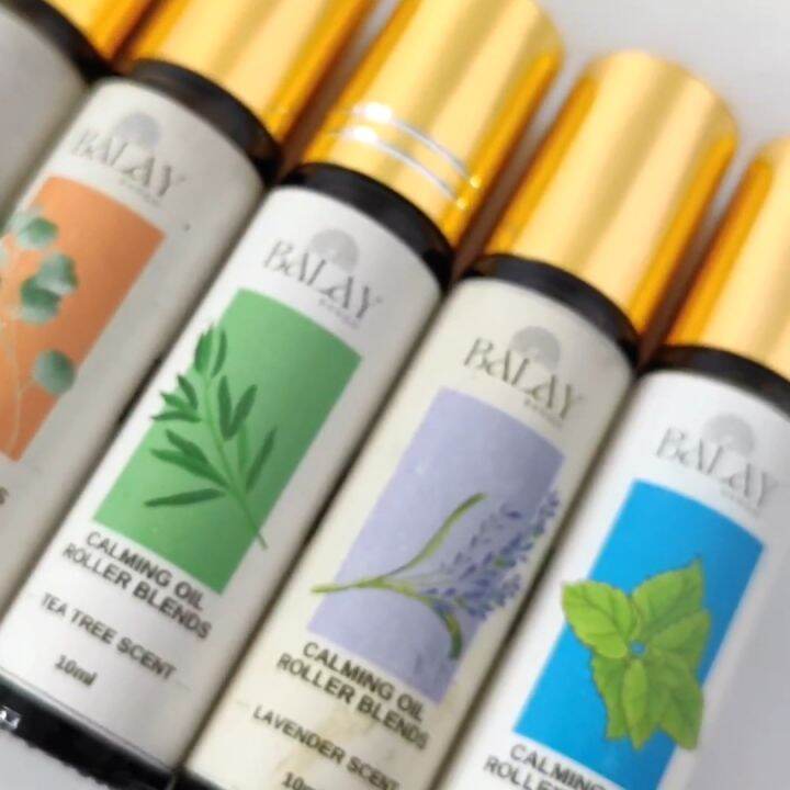 Lemon Scent Essential Oil Roller Blend Calming Inhaler for Asthma