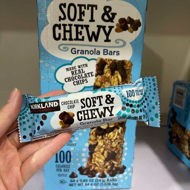 Kirkland Granola Bar Soft & Chewy Chocolate Chips per piece Lazada PH