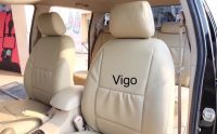 หนังหุ้มเบาะ toyota vigo ตัวเก่าและใหม่ vigo champ 4 ประตู คู่หน้า +คู่หลัง สีครีม / และมีทุกสี สินค้าเข้ารูป ตรงรุ่น