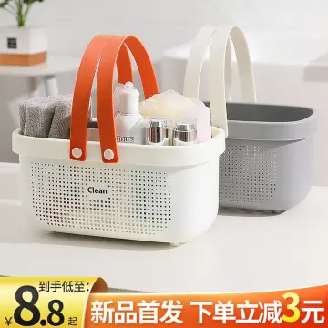 Plastic Organizer Storage Basket Hollow Cleaning Caddy with Handle Toiletry  Caddy Basket College Dorm - AliExpress