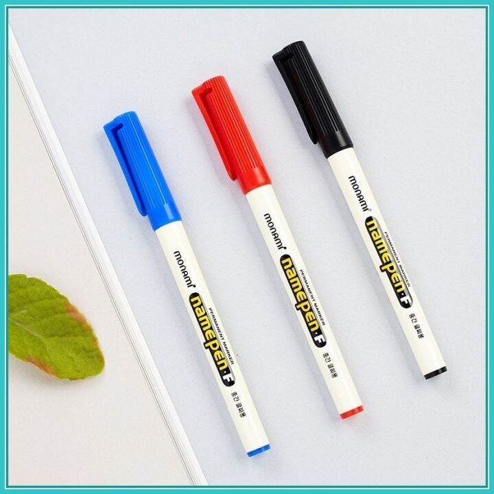 MONAMI Name Pen Marker Fine 1.0mm High Adhesive Ink Lazada