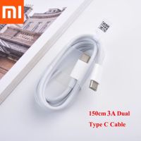 สาย Xiaomi Huawei Type C to C ยาวพิเศษ 150cm USB C to USB C PD Charging Dual Type C Cable for Xiaomi 10 9Se CC9 Pro Redmi 10X Pro K30 8A 9 3A Quick Charge Cable