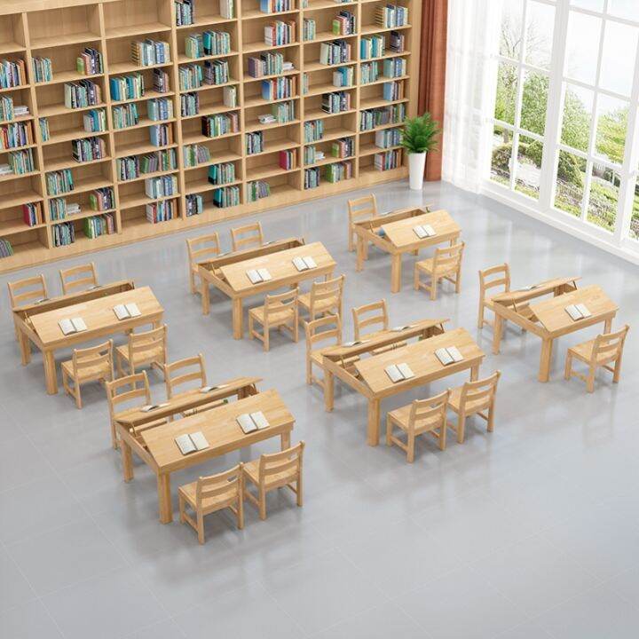 Kindergarten Early Education Children's Library Reading Room Solid Wood