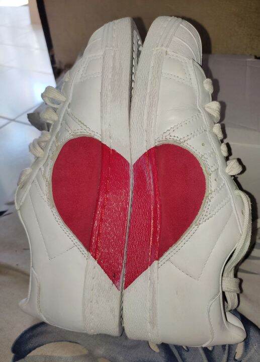 adidas superstar 80s half heart shoes