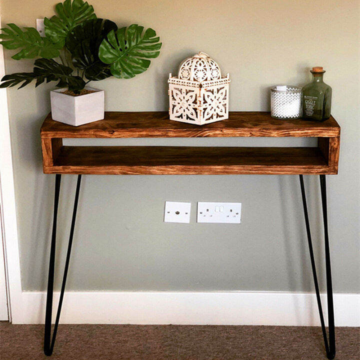 Solid Wood Console Tables against the Wall Chinese Style Narrow Table