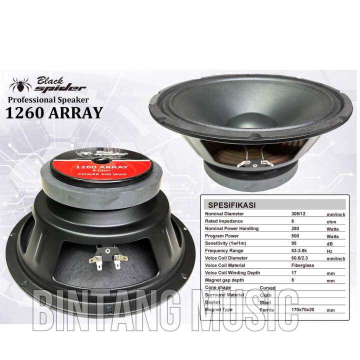 Speaker komponen blackspider 1260 array original Lazada Indonesia