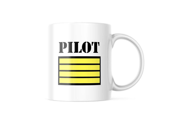 MUG PILOT CAPTAIN แก้วกาแฟ สำหรับนักบิน แอร์โฮสเตส หรือแฟนการบิน