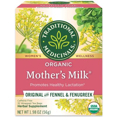 Organic Mothers Milk Tea, Naturally Caffeine Free, 32 Wrapped EXP : 06/24