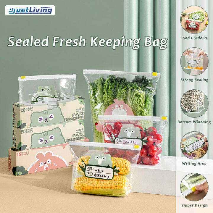 1pc Food-grade Fresh-keeping Bag Ziplock Bag Thickened Household Freezer  Special Multi-functional Refrigerator Fresh-keeping Storage Bag