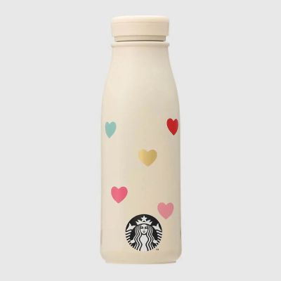 พร้อมส่งจากไทย) Starbucks Japan 2023 Valentine Limited Series Stainless Steel Bottle Colorful Heart ขวดน้ำสแตนเลส สตาร์บัคส์ ญี่ปุ่น วาเลนไทน์ 2023 ขนาด 355ml