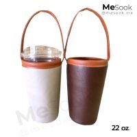 MeSook ปลอกแก้วเก็บความเย็น (ขนาดแก้วพลาสติกทั่วไป 22 oz.)