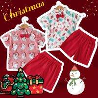 Kinchobabyshop - #ชุดเชิ้ตซานต้า+ขาสั้นเด็ก #Xmas #เสื้อเชิ้ตแขนสั้น หูกระต่าย กางเกงเอวยืดขาสั้น #ชุดแฟนซี