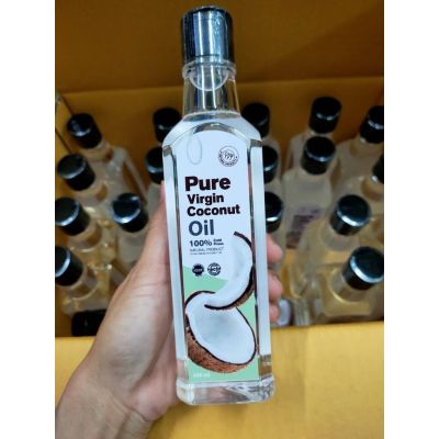 Pure Virgin Coconut Oil (แพ็คเกจใหม่) เพียวเวอร์จิ้น น้ำมันมะพร้าวสกัดเย็น 250ml.1 ขวด