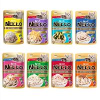 Nekko อาหารเปียกลูกแมวและแมวโตขนาด 70g. 12ซอง