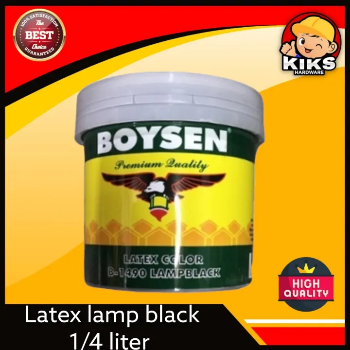 [Sale] Boysen latex lampblack 1/4 liter [Wholesale] Lazada PH