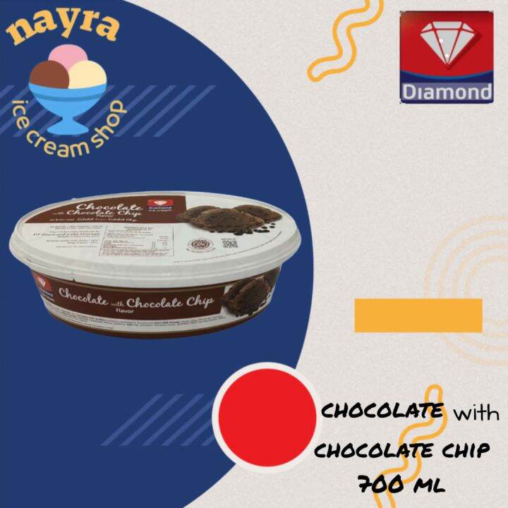 Diamond ice cream chocolate chips 700 ml Lazada Indonesia