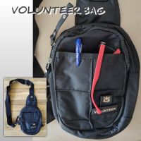 VOLUNTEER BAGS กระเป๋าสะพายเฉียง 9"x6.7" กลมรี กระเป๋าคาดอก กระเป๋าคาดเอว