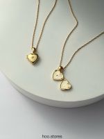 [all silver 925] hoo.stores Heart Locket Necklace (18k gold plated) สร้อยคอโซ่ สร้อยคอหัวใจ สร้อยคอเงินแท้ s925