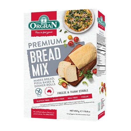 ORGRAN Premium Bread Mix 450g. แป้งขนมปัง พรีเมี่ยม