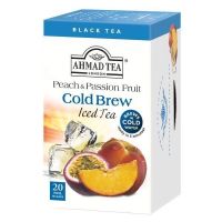 ชาพีชเสาวรสพร้อมชงเย็น Ahmad Tea Cold Brew Peach &amp; Passion (20 Teabags) Halal Certified