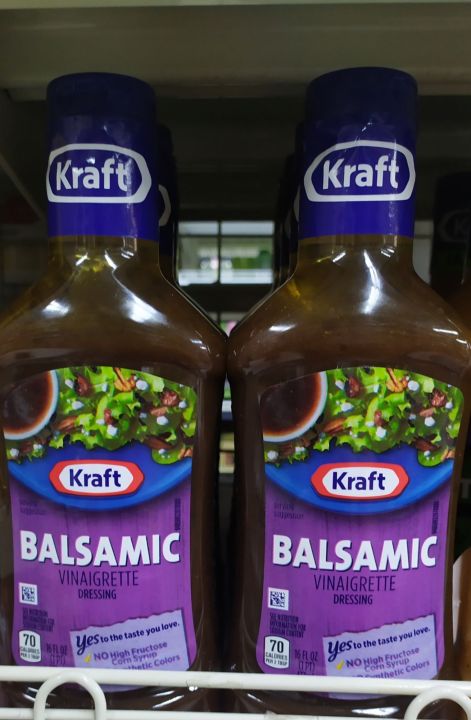 KRAFT BALSAMIC VINAIGRETTLE น้ำสลัด บัลซามิก สูตรน้ำส้มสายชู 473ml.(แพ๊ค2)