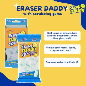 Eraser Daddy 10-Piece Eraser Sponges with Scrubbing Gems by Scrub