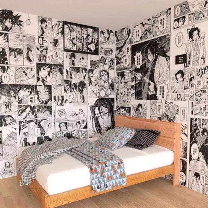 Manga Decoration Wallpaper, Manga Panel Wall Stickers