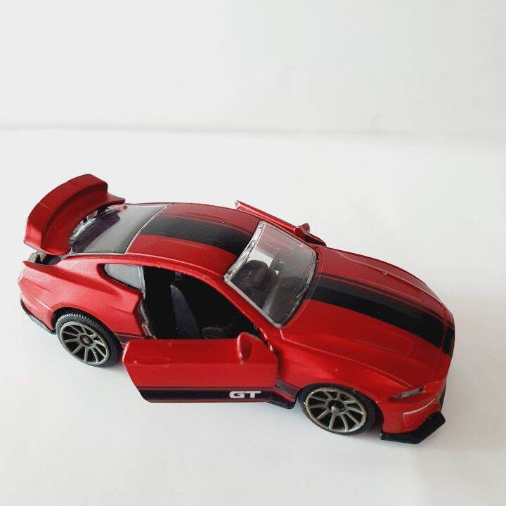 โมเดล-รถเหล็ก-majorette-ford-mustang-gt-red-no-package