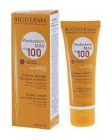 BIODERMA PHOTODERM MAX CREAM SPF100 40mlเป็นครีมกันแดดป้องกันสูงทั้ง UBA และ UVA บางเบา ไม่มัน