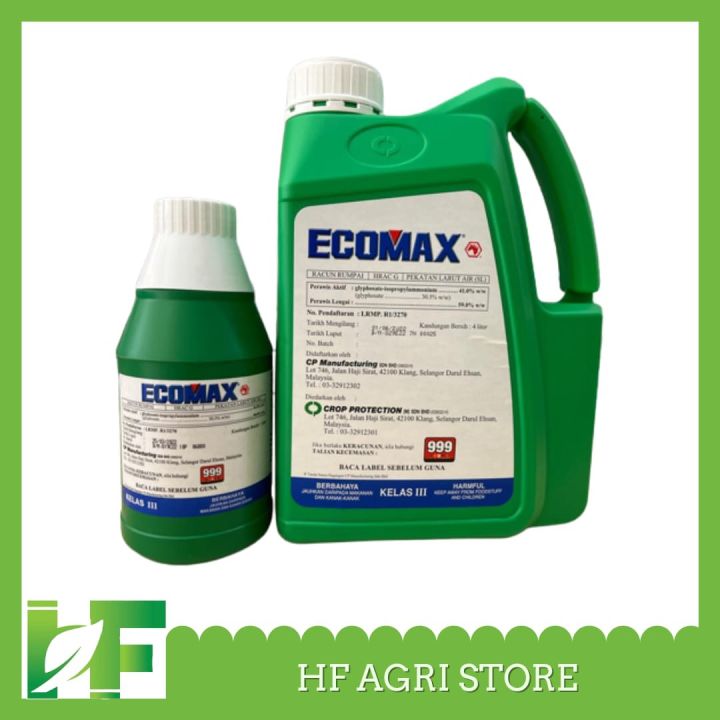 Ecomax®racun Rumput 1 Liter Herbicide Glyphosate Isopropylammonium