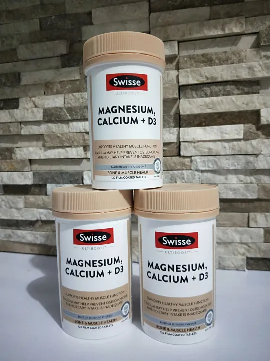 Swisse Ultiboost Magnesium Calcium + D3 120 tablets Lazada PH