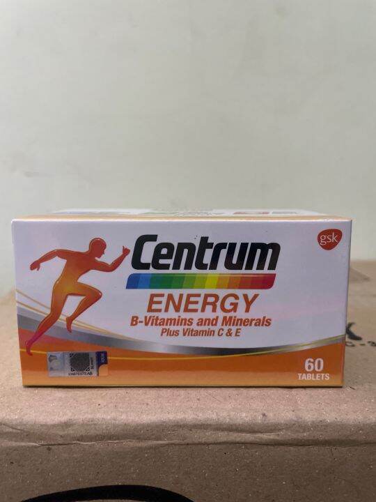 Centrum Energy Vitamin B And Minerals Plus Vitamin C & E 60 Tablets ...