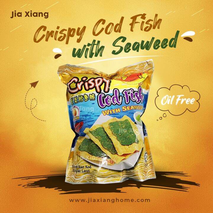 40g Crispy Cod Fish Snack With Seaweed 紫菜鳕鱼脆 Lazada