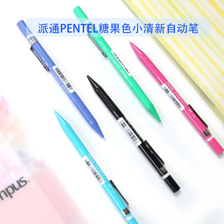 pentel-pentel-pentel-pentel-ดินสอเขียนวาดรูปแบบอัตโนมัติสีลูกกวาดสดใสสำหรับนักเรียนปากกากิจกรรมมม