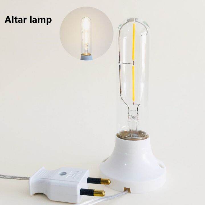 Altar Lamp 5.7inch/Electric Candle Light With Plug Wire/Single Praying