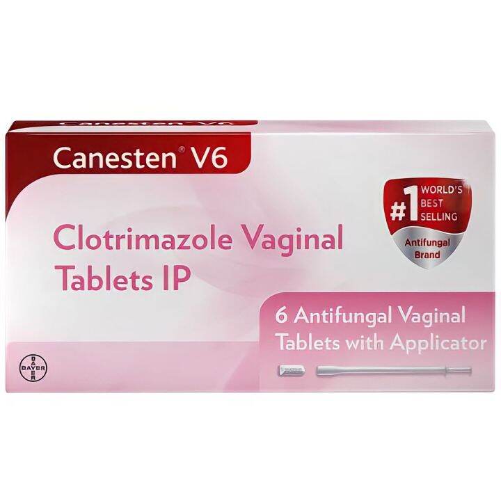 Canesten V6 Clotrimazole Vaginal Tablets antifungal Vaginal tablet with
