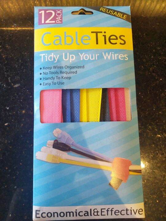 REUSABLE CABLE TIES (12pcs) Lazada PH