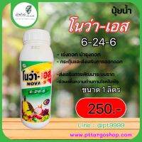 โนว่า -เอส (NOVA-S)6-24-6  ขนาด1ลิตร เป็นปุ๋ยเหลวเข้มข้นสูงช่วยบำรุงดอก กระตุ้นและส่งเสริมการออกดอก